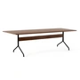 & Tradition - Pavilion Dining Eettafel AV24, 250 x 110 cm, noten gelakt / zwart onderstel