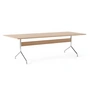 & Tradition - Pavilion Dining Eettafel AV24, 250 x 110 cm, eiken blank gelakt / frame chroom