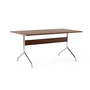 & Tradition - Pavilion Dining Eettafel AV18, 160 x 90 cm, noten gelakt / frame chroom