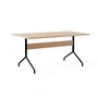 & Tradition - Pavilion Dining Eettafel AV18, 160 x 90 cm, blank gelakt eiken / zwart onderstel