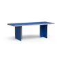HKliving - Rechthoekige eettafel, 220 cm, blauw