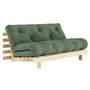 Karup Design - Roots Slaapbank, 160 x 200 cm, natuurlijk grenen / olijfgroen (756)