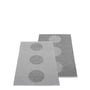 Pappelina - Vera Omkeerbaar tapijt 2. 0, 70 x 120 cm, grey / granit metallic