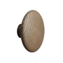 Muuto - Wandhaak "The Dots" single medium, donkerbruin gebeitst
