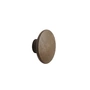 Muuto - Wandhaak "The Dots" single X-Small, donkerbruin gebeitst