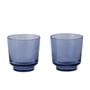 Muuto - Raise Drinkglas 20 cl, donkerblauw (set van 2)