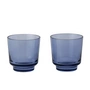Muuto - Raise Drinkglas 20 cl, donkerblauw (set van 2)