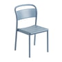 Muuto - Linear Steel Side Chair Outdoor, lichtblauw