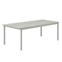 Muuto - Linear Steel Outdoor Tuintafel, 220 x 90 cm, grijs