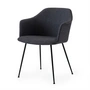 & Tradition - Rely HW35 Fauteuil, zwart / Kvadrat Re-Wool 198