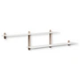 Gejst - Nivo Wandplank H Large, eiken, licht/wit