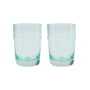 House Doctor - Rain Drinkglas, h 10,5 cm, blauw (set van 2)