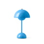 & Tradition - Flowerpot Accutafellamp VP9 met magnetische oplaadkabel, glanzend, zwemblauw