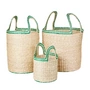 Broste Copenhagen - Lykke Mand, naturel / jelly green (set van 3)
