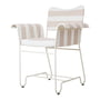 Gubi - Tropique Outdoor Dining Chair, klassiek wit halfmat / Leslie Stripe Limonta (40)