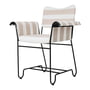 Gubi - Tropique Outdoor Dining Chair, klassiek zwart / Leslie Stripe Limonta (40)
