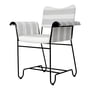 Gubi - Tropique Outdoor Dining Chair, klassiek zwart / Leslie Stripe Limonta (20)