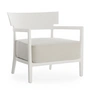 Kartell - Cara Outdoor Fauteuil, frame wit mat / bekleding wit