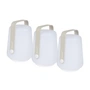 Fermob Balad - Oplaadbare LED lamp H 12 cm, kleigrijs (set van 3)