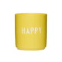Design Letters - AJ Favourite Porseleinen mok, Happy / geel