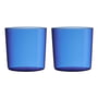 Design Letters - Kids Eco Drinkglas, blauw (set van 2)