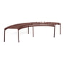 Hay - Palissade Park Bench incl. middenvoet, iron red