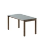 Muuto - Couple Salontafel, 84 x 40 cm, 1 Golvend, donker geolied eiken / lichtblauw