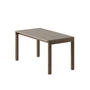 Muuto - Couple Salontafel, 84 x 40 cm, 1 golvend, donker geolied eiken / taupe