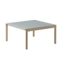 Muuto - Couple Salontafel, 84 x 80 cm, 2 Vlakken, eiken / lichtblauw
