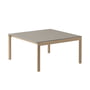 Muuto - Couple Salontafel, 84 x 80 cm, 2 Vlakken, eiken / taupe