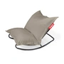 Fatboy - Rock 'n' Roll Loungestoel, zwart + Original Outdoor Zitzak, grijs taupe