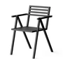 NINE - 19 Outdoors Stacking Armchair, zwart
