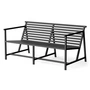 NINE - 19 Outdoors Lounge Tuinbank 145 x 70 cm, zwart (RAL 9011)