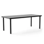 NINE - 19 Outdoors Dining Tafel, rechthoekig, 200 x 90 cm, zwart
