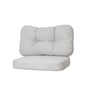 Cane-Line - Ocean Loungestoel kussenset, groot, wit-grijs (2 stuks)