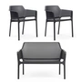 Nardi - Net Bank + 2x Net Fauteuil, antraciet