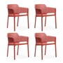 Nardi - Netfauteuil 4 x, koraal