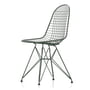Vitra - Wire Chair DKR (H 43 cm), donkergroen / zonder deksel, kunststof glijdoppen (basic dark)
