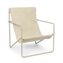 ferm Living - Desert Lounge Chair, cashmere / wolk