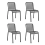 HAY - Palissade Stoel, antraciet (set van 4)