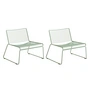 HAY - Hee Lounge Chair herfstgroen (set van 2)