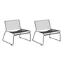 HAY - Hee Lounge Chair , zwart (set van 2)
