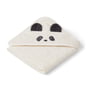 LIEWOOD - Albert Baby handdoek met kap, panda, crème de la crème