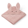 LIEWOOD - Augusta Junior handdoek met kap, konijn, roos