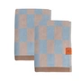 Mette Ditmer Retro - Gastendoek, 40 cm x 55 cm, lichtblauw (set van 2)