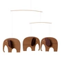 Flensted Mobiles - Olifant Vergader Mobiel, Baby, Teakhout
