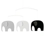 Flensted Mobiles - Elephant Meeting Mobile, grijs