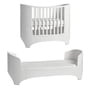 Classic Leander - Baby junior bed, 0 - 7 jaar, 120 - 150 x 70 cm, beuken wit