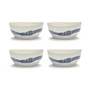 Serax - Feast Schaal, Ø 16 cm, wit/blauw gestreept (set van 4)