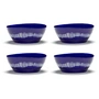 Serax - Feast Schaal, Ø 18 cm, donkerblauw/wit gestreept (set van 4)